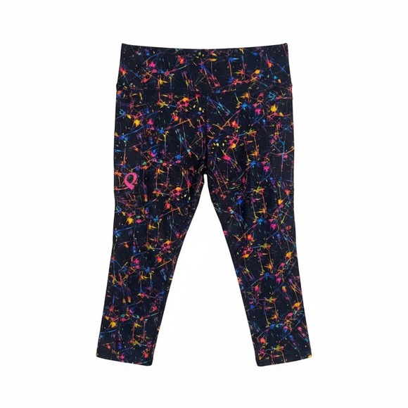 Tepuy Activewear women’s retro splatter cropped leggings size m/l - Picture 2 of 2